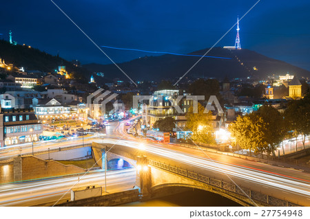 Tbilisi Georgia. Holy Mountain Mtatsminda Mount In Tbilisi Georgia. Holy Mountain Mtatsminda Mount In 27754948