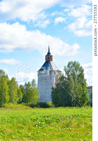Fortress tower of Kirillo-Belozersky monastery. 27755593