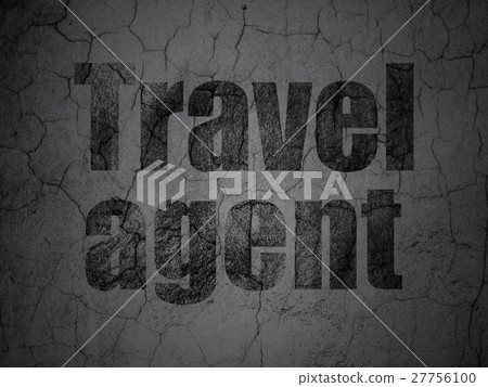 Travel concept: Travel Agent on grunge wall 27756100