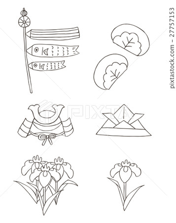 黃昏沒有節日五月 兒童節插圖男孩單色版 插圖素材 27757153 Pixta圖庫