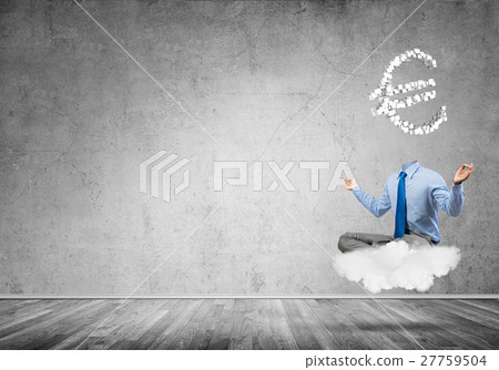 Headless meditating businessman Headless meditating businessman 27759504