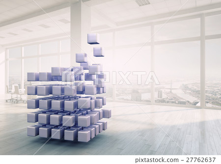 Cube in modern office 27762637