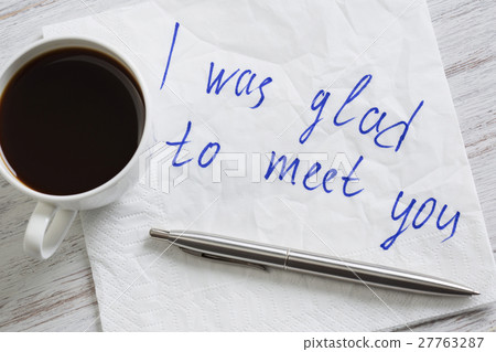 Message written on napkin Message written on napkin 27763287