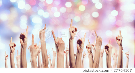 Hands showing gestures Hands showing gestures 27764107