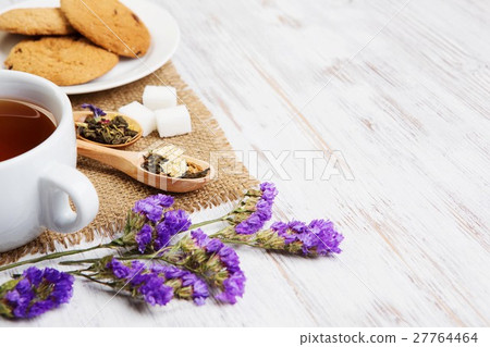 Herbal tea and cookies Herbal tea and cookies 27764464