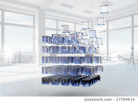 Cube in modern office 27764614