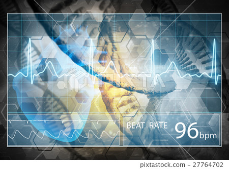 Medicine user interface, 3D rendering 27764702