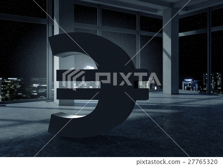 Euro sign in interior 27765320