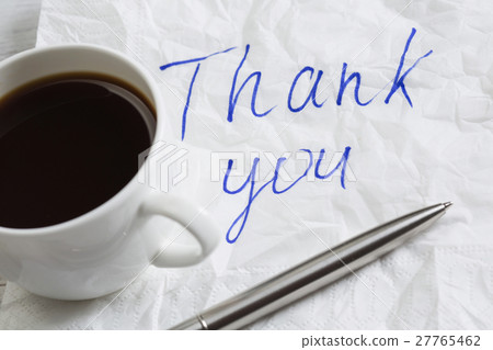 Message written on napkin 27765462