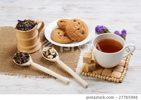 Herbal tea and cookies Herbal tea and cookies 27765998
