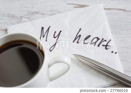 Love confession on napkin 27766016