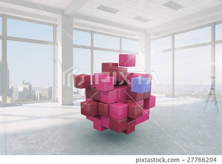 Cube in modern office 27766204