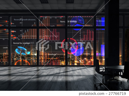 Night office interior Night office interior 27766719