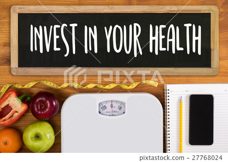 Invest in your health , Healthy lifestyle concept Invest in your health , Healthy lifestyle concept 27768024
