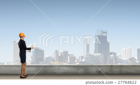 Elegant woman engineer 27768622