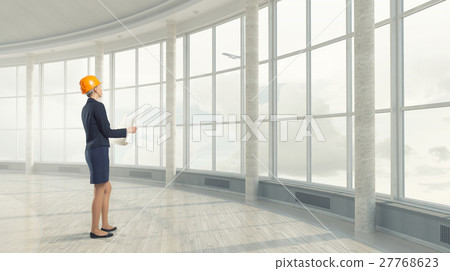 Woman designer in interior Woman designer in interior 27768623