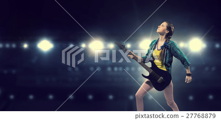 Female rock guitarist 27768879