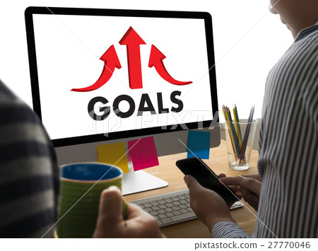 Businessman Success Increase GOALS PROFIT Businessman Success Increase GOALS PROFIT 27770046