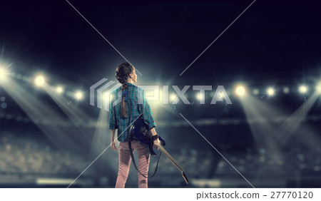 Female rock guitarist 27770120