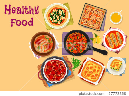 Italian cuisine lunch icon for healthy food design 27772868