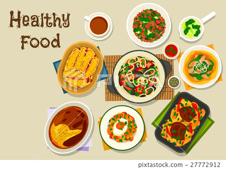 Lunch menu with exotic fruit dessert icon Lunch menu with exotic fruit dessert icon 27772912