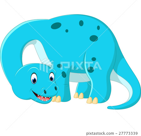 Cute brontosaurus cartoon Cute brontosaurus cartoon 27773339