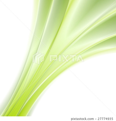 Abstract green smooth waves background - Stock Illustration [27774935 ...