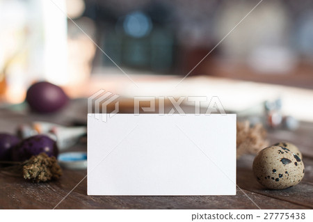 Blank card with eggs, free space for text Blank card with eggs, free space for text 27775438