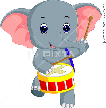 Cute elephant cartoon 27775754