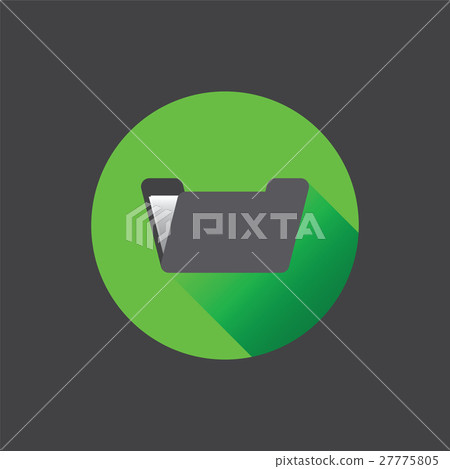 Flat folder icon. Flat folder icon. 27775805