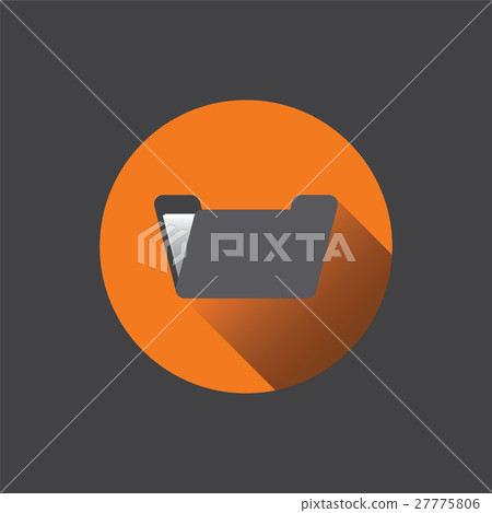 Flat folder icon. Flat folder icon. 27775806