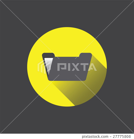 Flat folder icon. Flat folder icon. 27775808