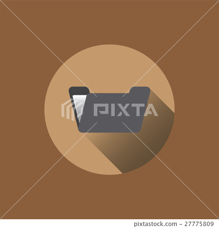 Flat folder icon. Flat folder icon. 27775809