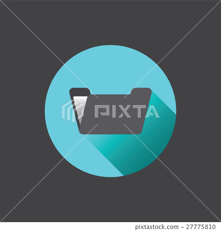 Flat folder icon. Flat folder icon. 27775810