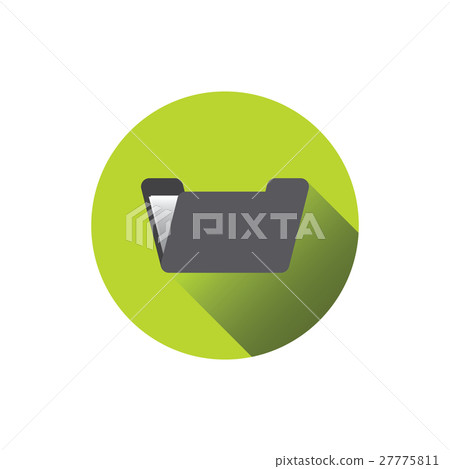 Flat folder icon. Flat folder icon. 27775811