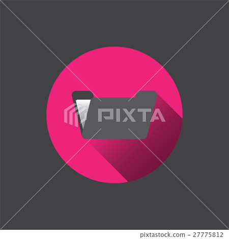 Flat folder icon. Flat folder icon. 27775812