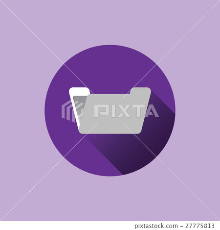 Flat folder icon. Flat folder icon. 27775813