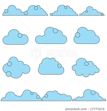 cloud icon set 27775818