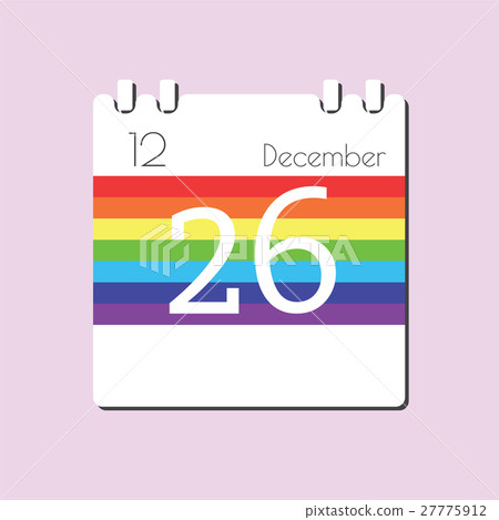 Rainbow Calendar icon 27775912