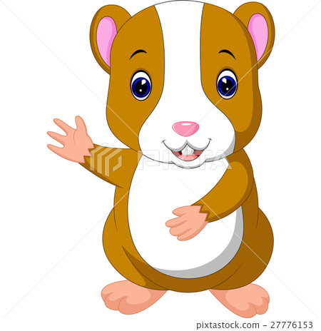 Cute hamster waving hand Cute hamster waving hand 27776153