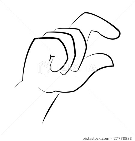 Gesture icon. Isolated on white. 27778888