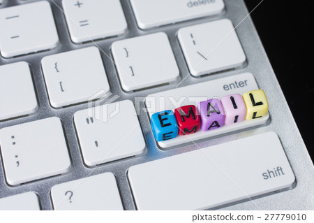 Email concepts on computer keyboard. Email concepts on computer keyboard. 27779010