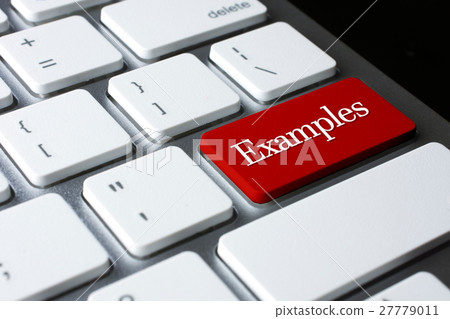 Examples on Red Enter Button on white keyboard Examples on Red Enter Button on white keyboard 27779011