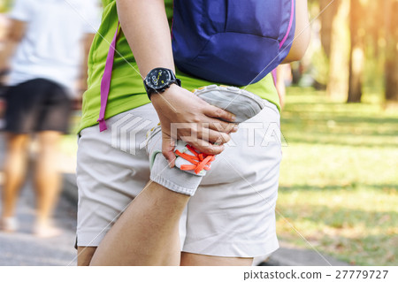 Man stretching warm up Work out Healthy lifestyle Man stretching warm up Work out Healthy lifestyle 27779727