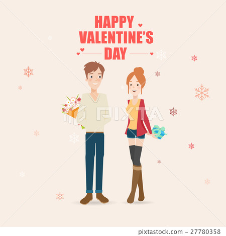 Happy young couple.vector illustration Happy young couple.vector illustration 27780358