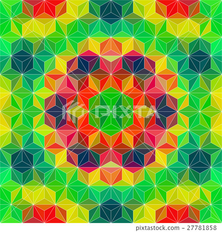 Colorful Kaleidoscope Graphic Design - Stock Illustration [27781858 ...