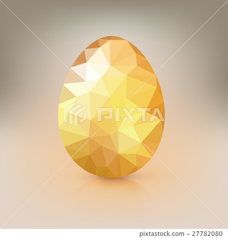 Golden egg from the mosaics, pattern, triangles Golden egg from the mosaics, pattern, triangles 27782080
