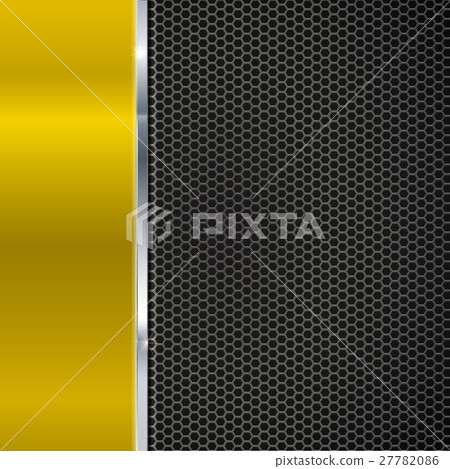 Background of polished red metal and black mesh Background of polished red metal and black mesh 27782086