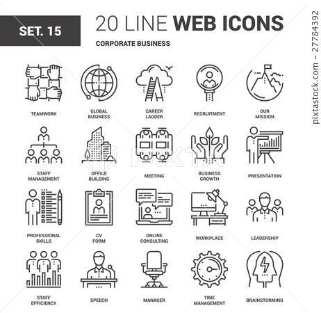 Corporate Business Icons 27784392