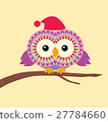 Funny cartoon owl 27784660